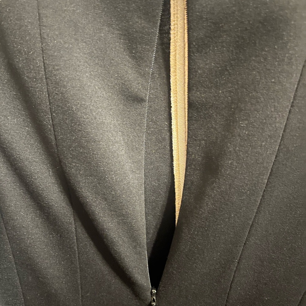 Adrianna Papell Black Dress with Nude Detailing Size 8 - Picture 7 of 7